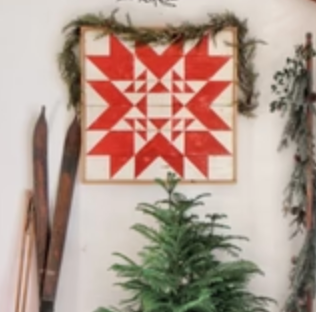 Muddaritaville Stencil Nordic Star Barn Quilt B008