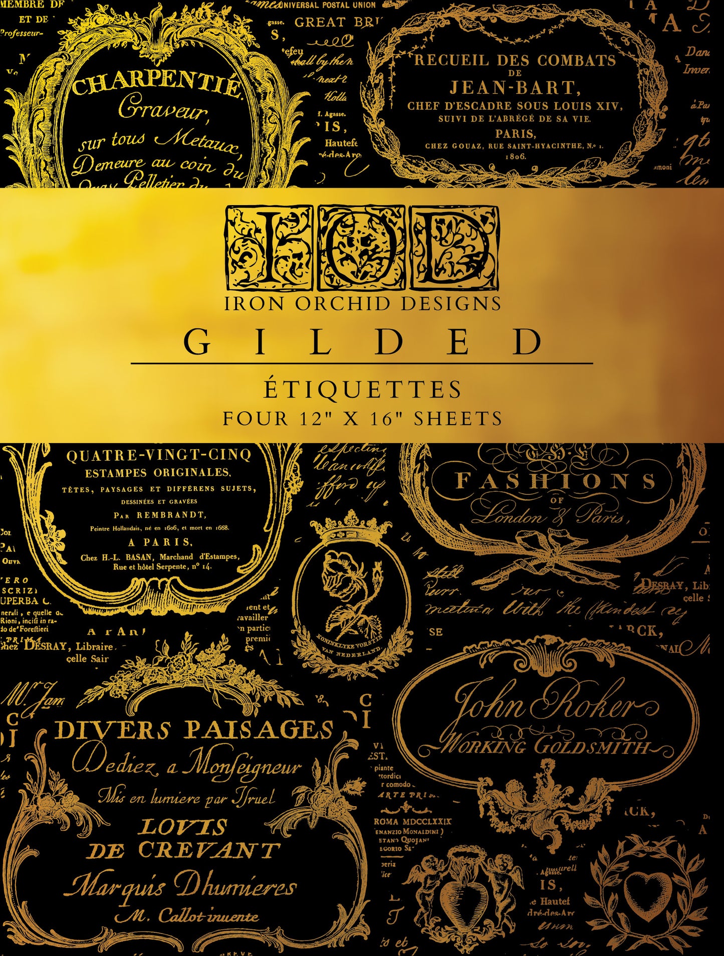 Iron Orchid Designs Foil Transfer - Etiquettes