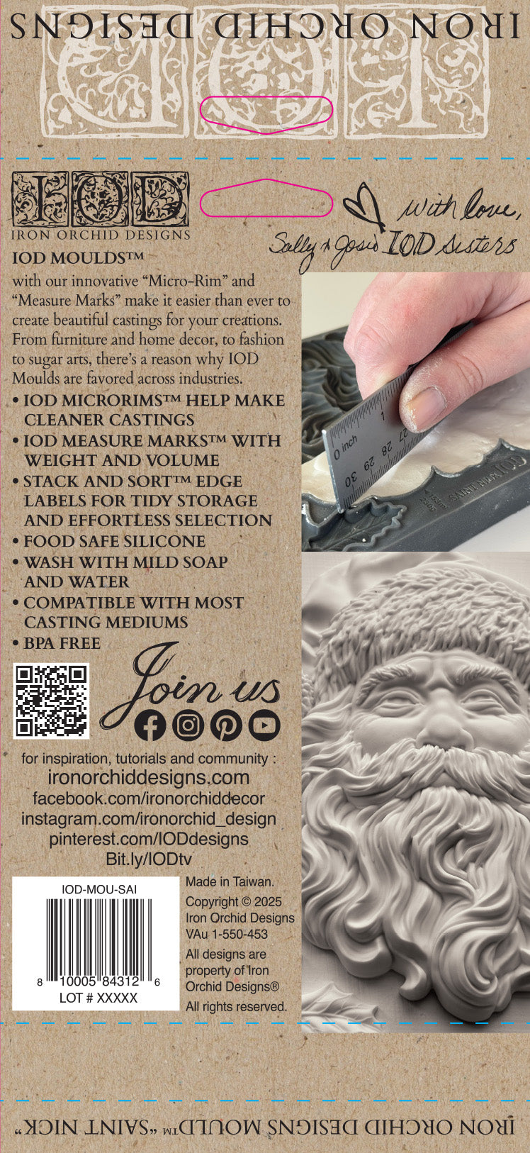 Iron Orchid Designs Saint Nick Mould *New