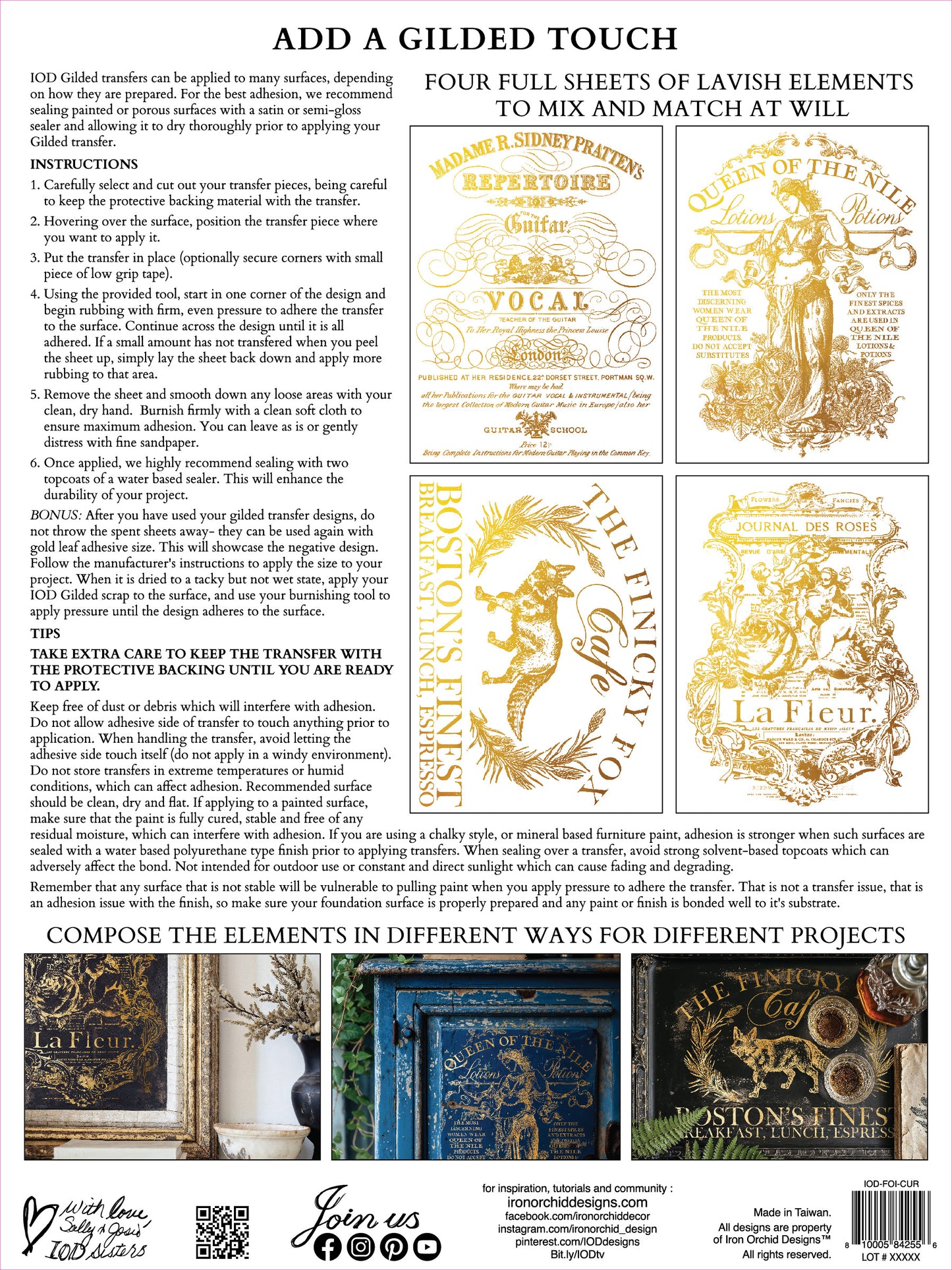 Iron Orchid Designs Foil Transfer- Curated Signage