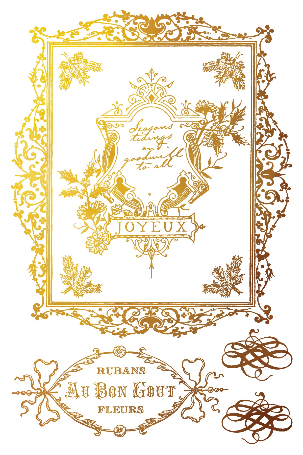 Iron Orchid Designs Figgy & Flourish Foil Transfer *New