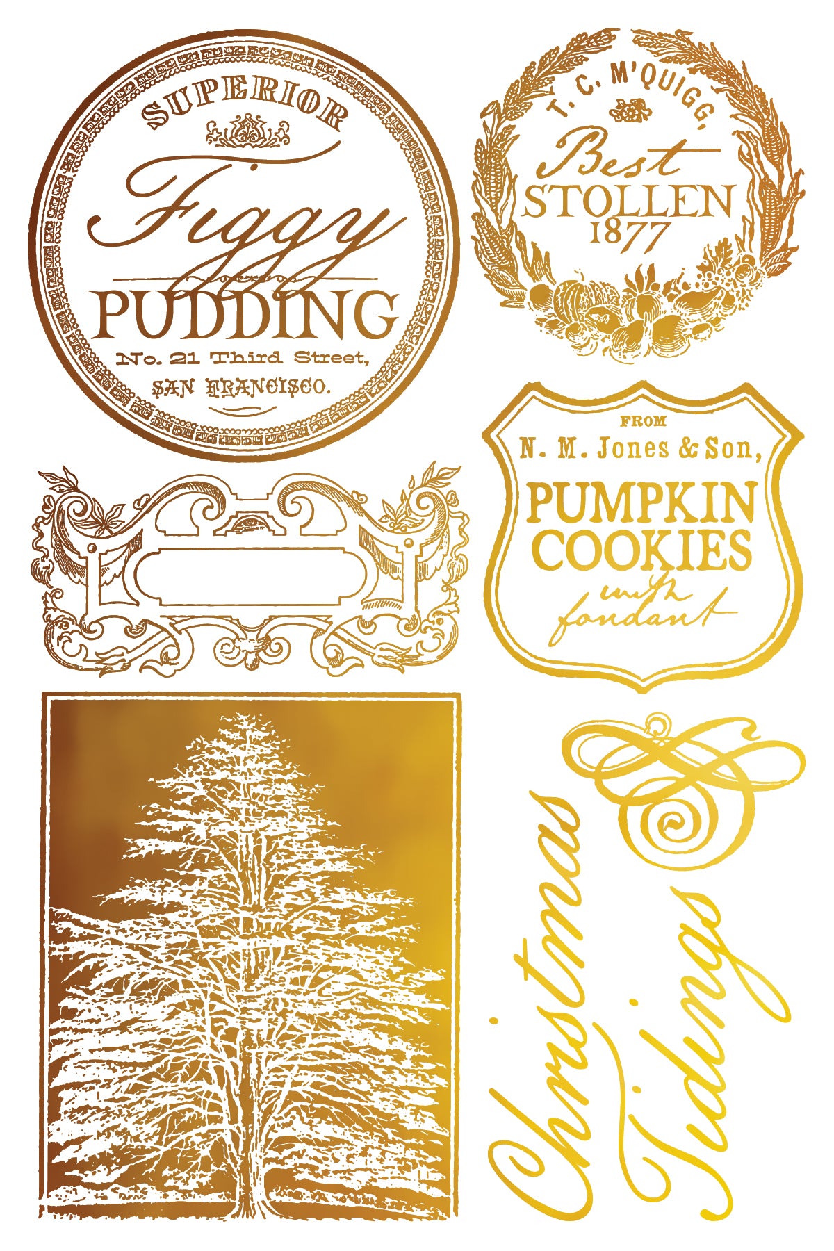 Iron Orchid Designs Figgy & Flourish Foil Transfer *New
