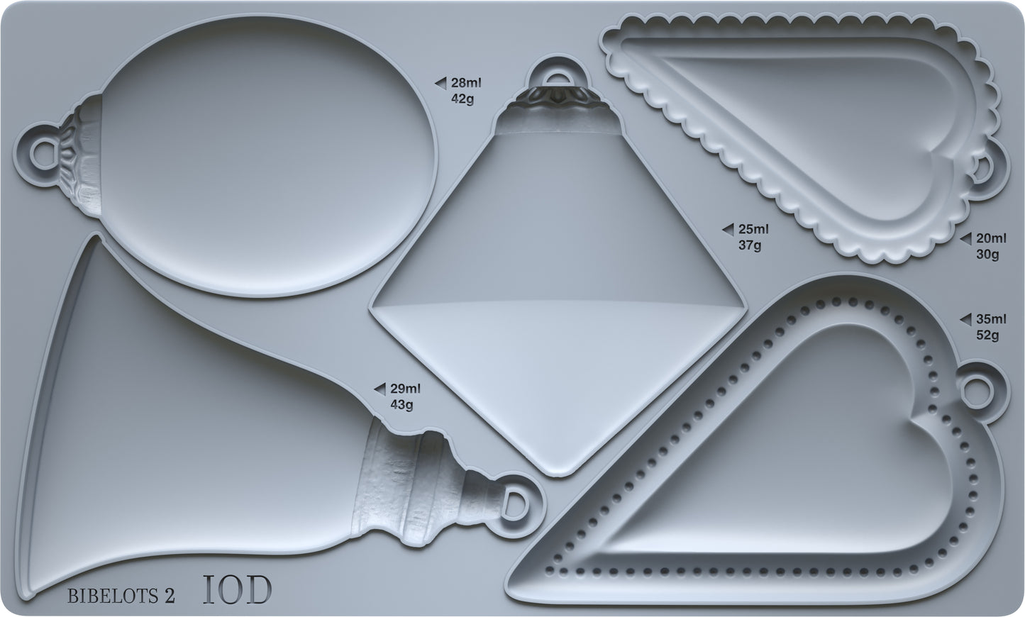 Iron Orchid Designs Bibelots 2 Mould *New