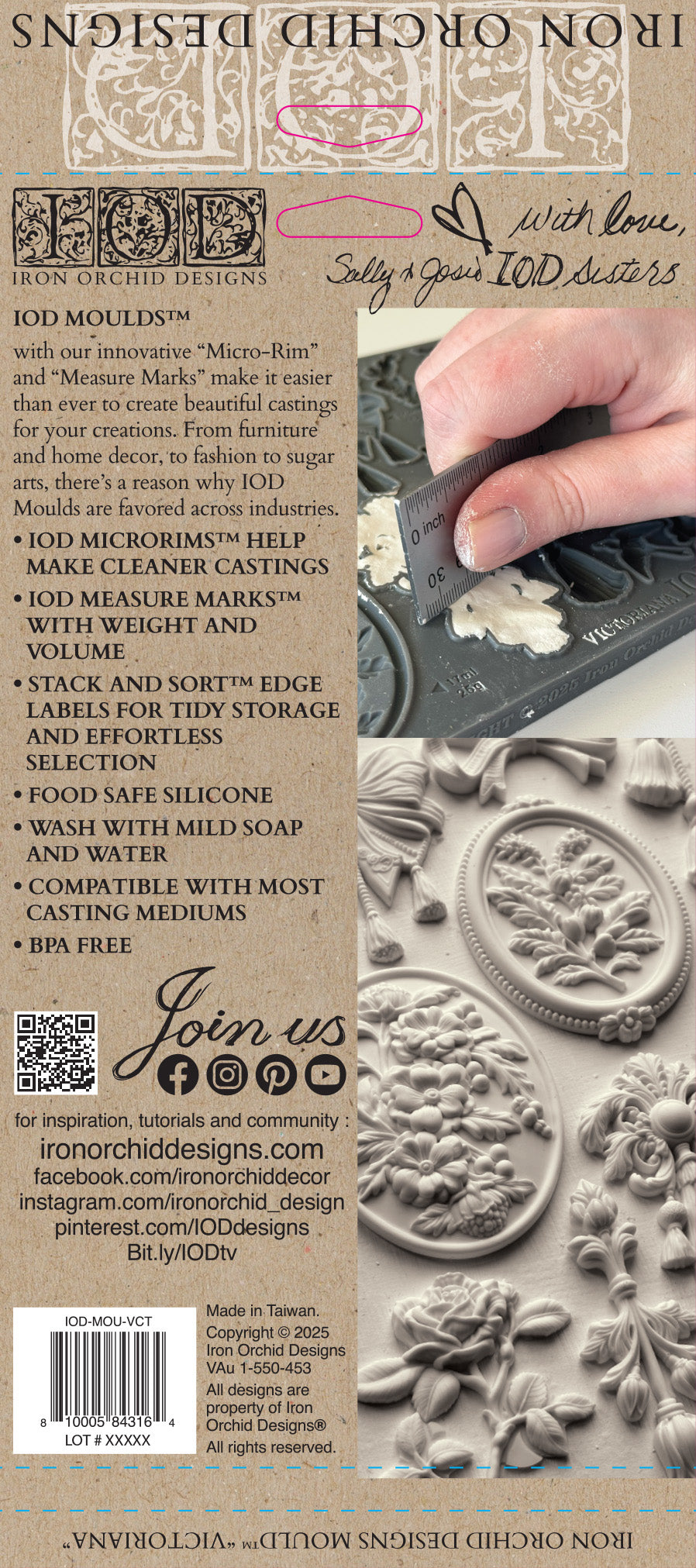 Iron Orchid Designs Victoriana Mould *New