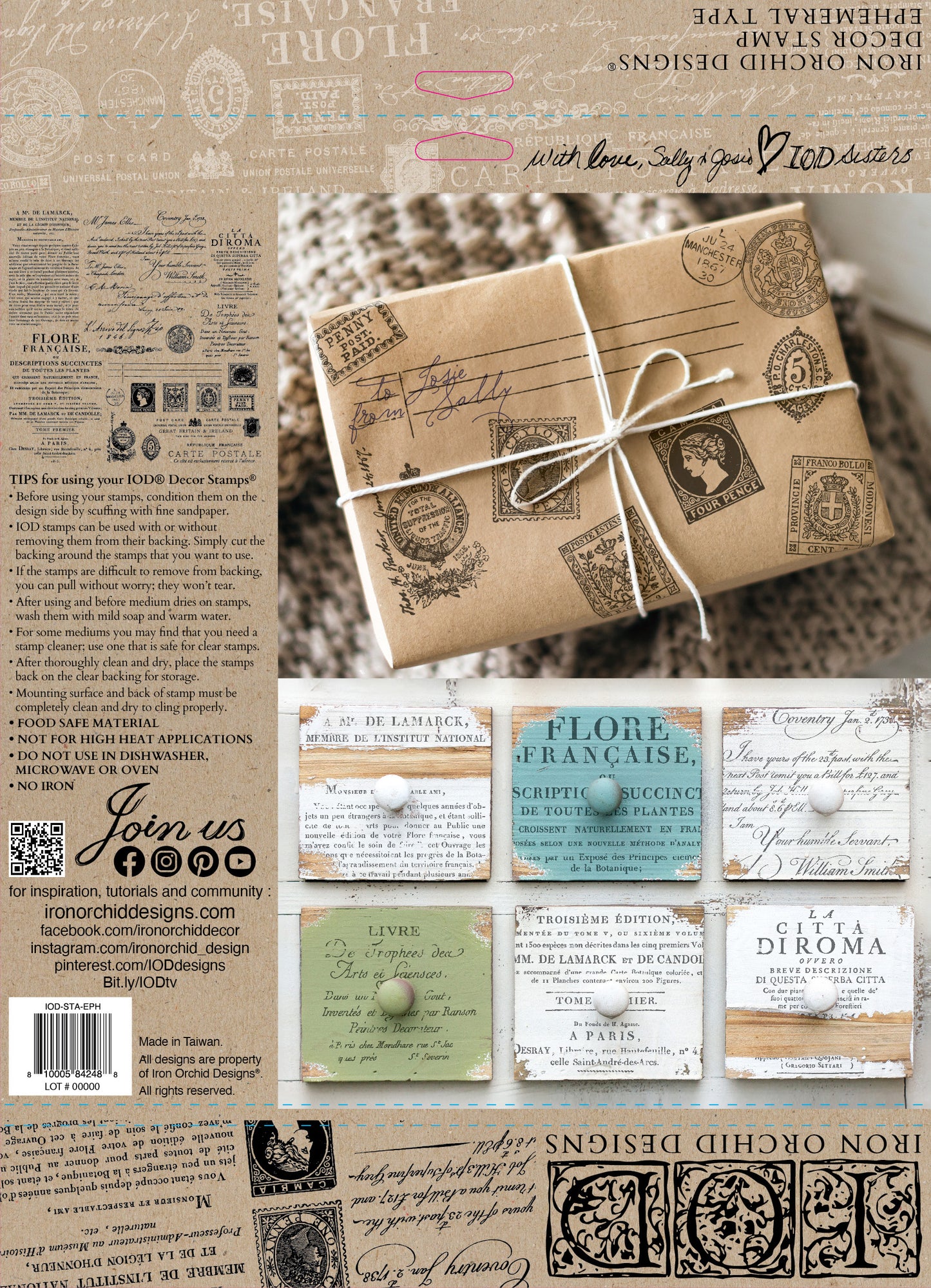 Iron Orchid Designs Ephemeral Type Stamp