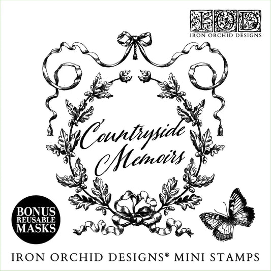 Iron Orchid Designs Countryside Memories 6"x6" Box Stamp Set