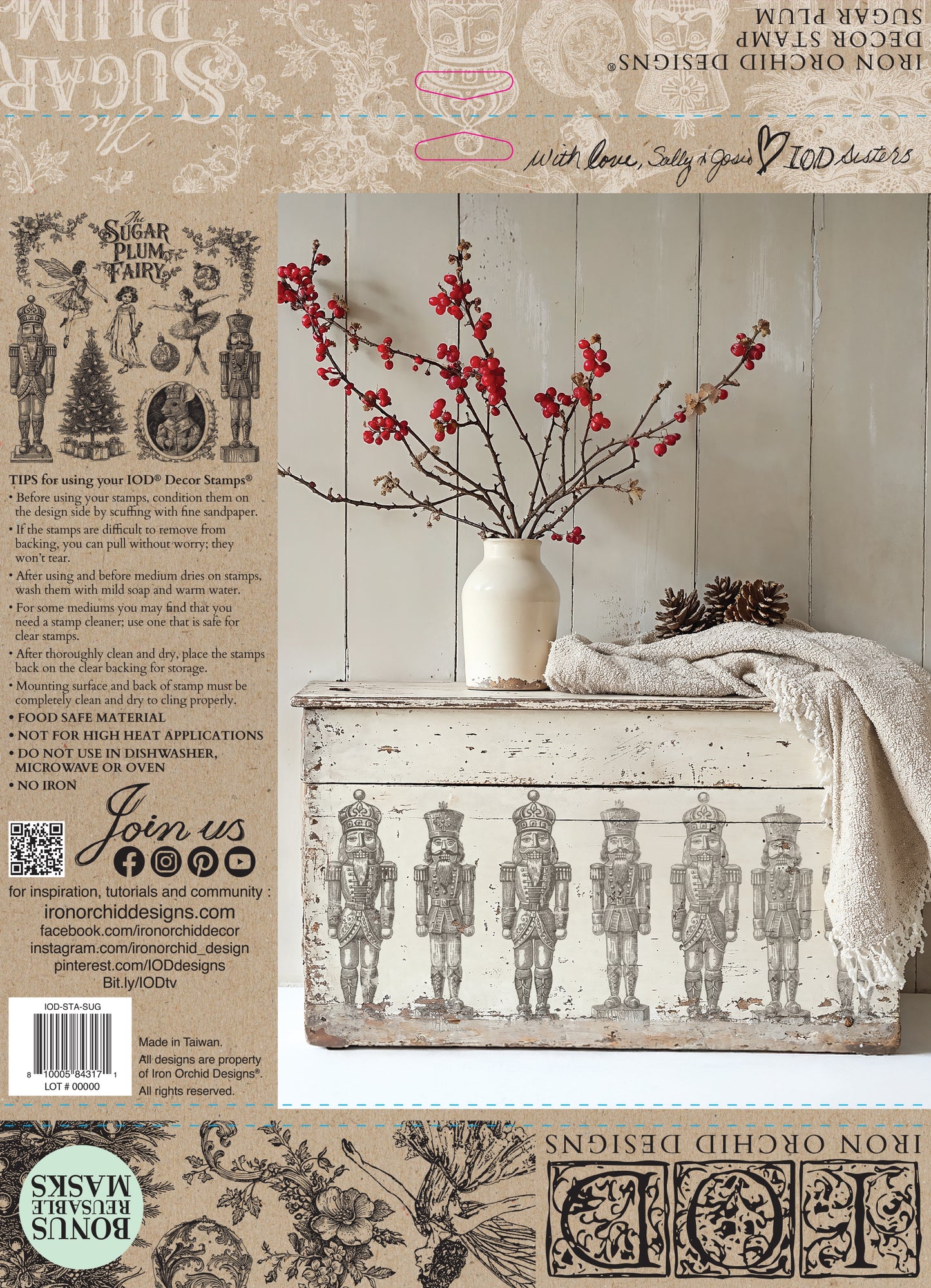 Iron Orchid Designs Sugar Plum Fairy Stamp *New