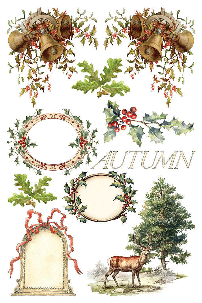 Iron Orchid Designs Santa's Hollow 8" x 12" Transfer Pad *New