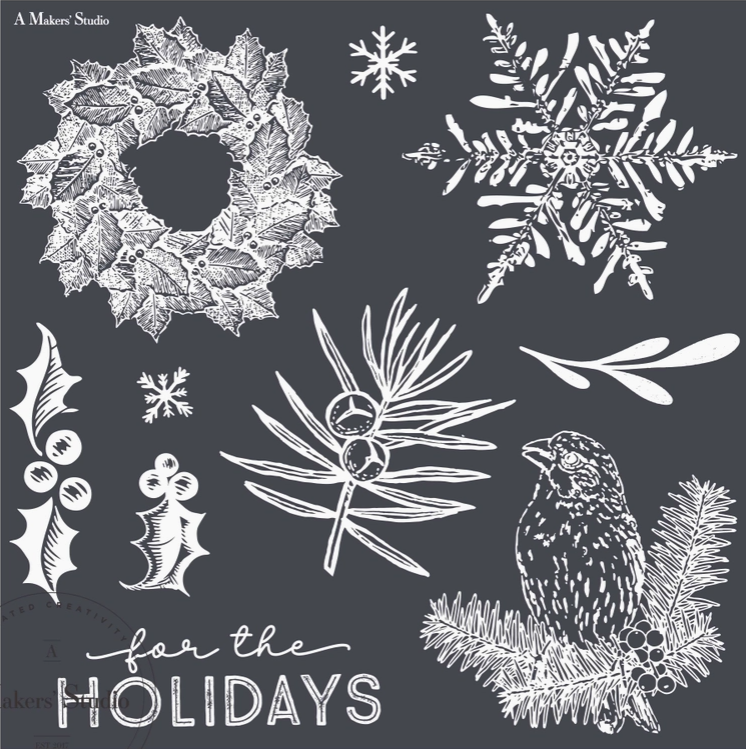 AMS - Christmas Home - Mesh Stencil