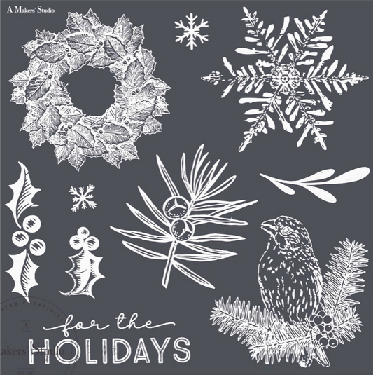 AMS - Christmas Home - Mesh Stencil