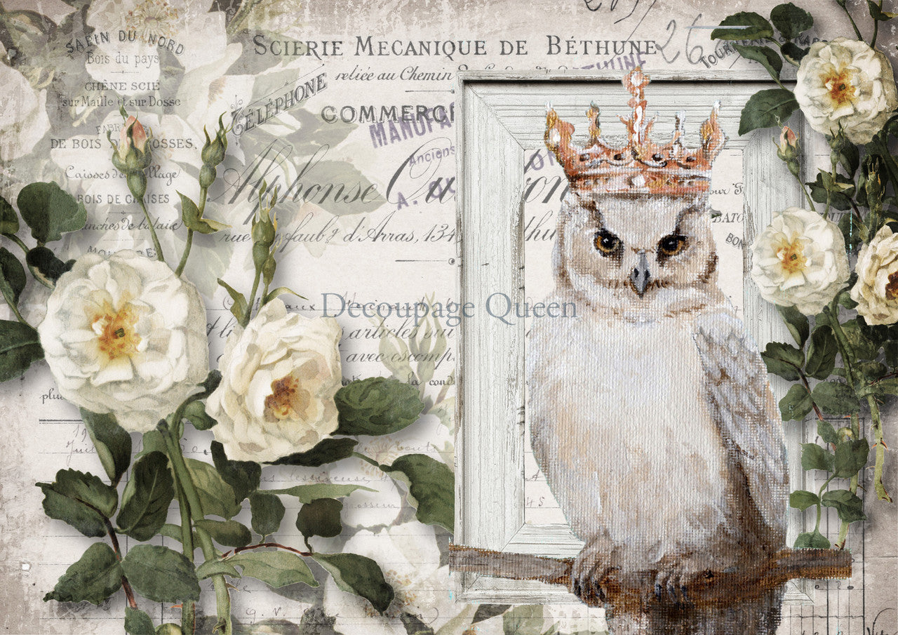 Decoupage Queen Wise Friends Rice Paper