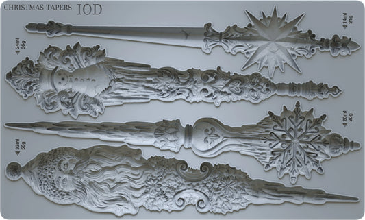 Iron Orchid Designs Christmas Tapers Mould