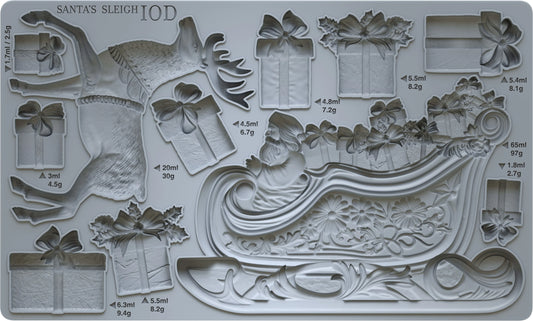 Iron Orchid Designs Santa's Sleigh Mould