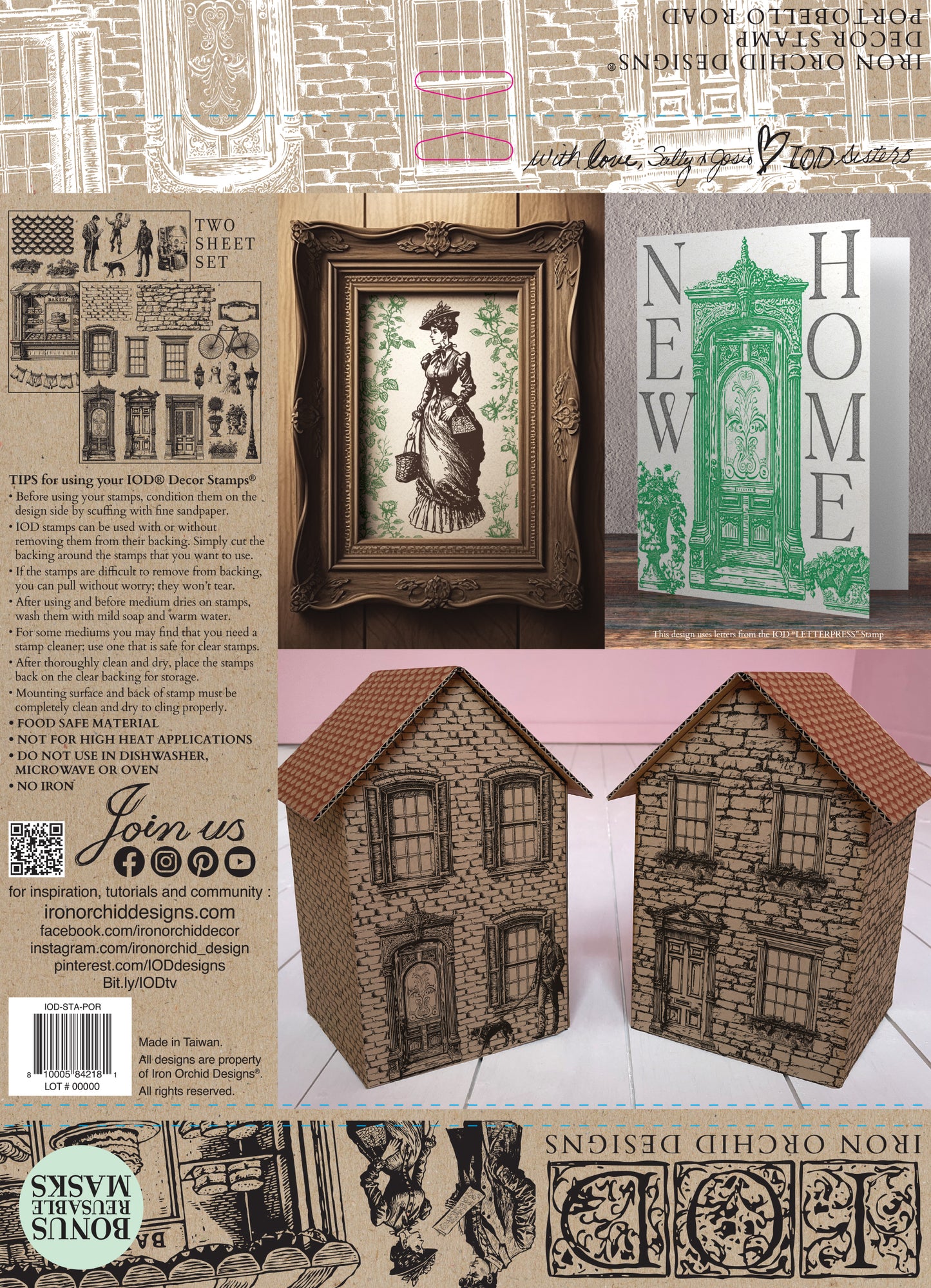 Iron Orchid Designs Portobello Road Stamp