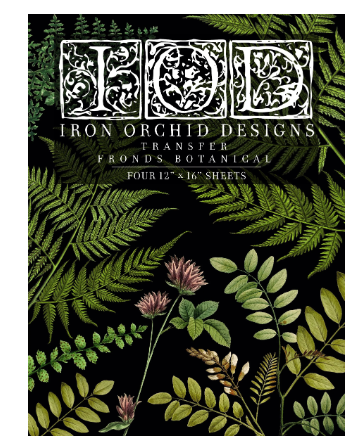 Iron Orchid Designs Fronds 12" x 16" Transfer Pad (4 sheets)