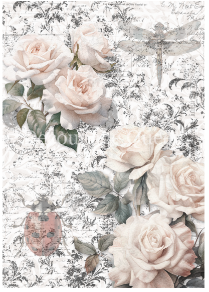 Decoupage Queen Dainty & The Queen - Sketches Background Rice Paper