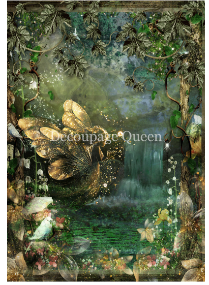 Decoupage Queen In The Glade Rice Paper