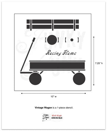 Muddaritaville Stencil by Funky Junk: Vintage Wagon