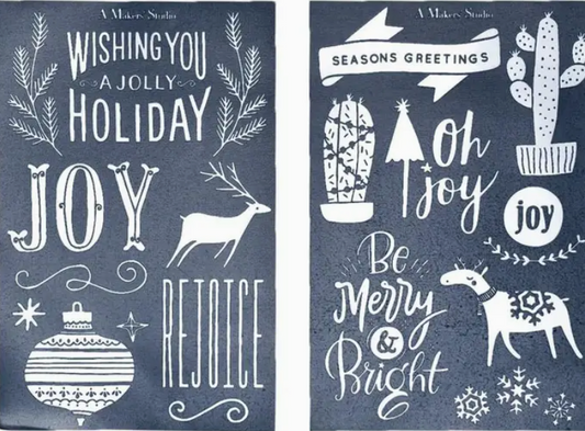 AMS - Wishing you joy - Mesh Stencil