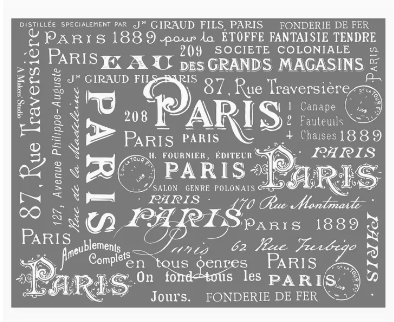 AMS - Paris Font - Mesh Stencil