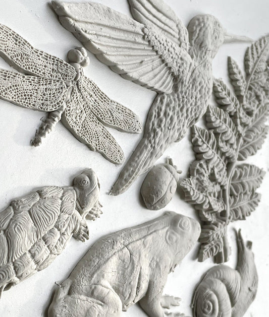 Iron Orchid Designs Dewdrop Pond 6X10 IOD Mould