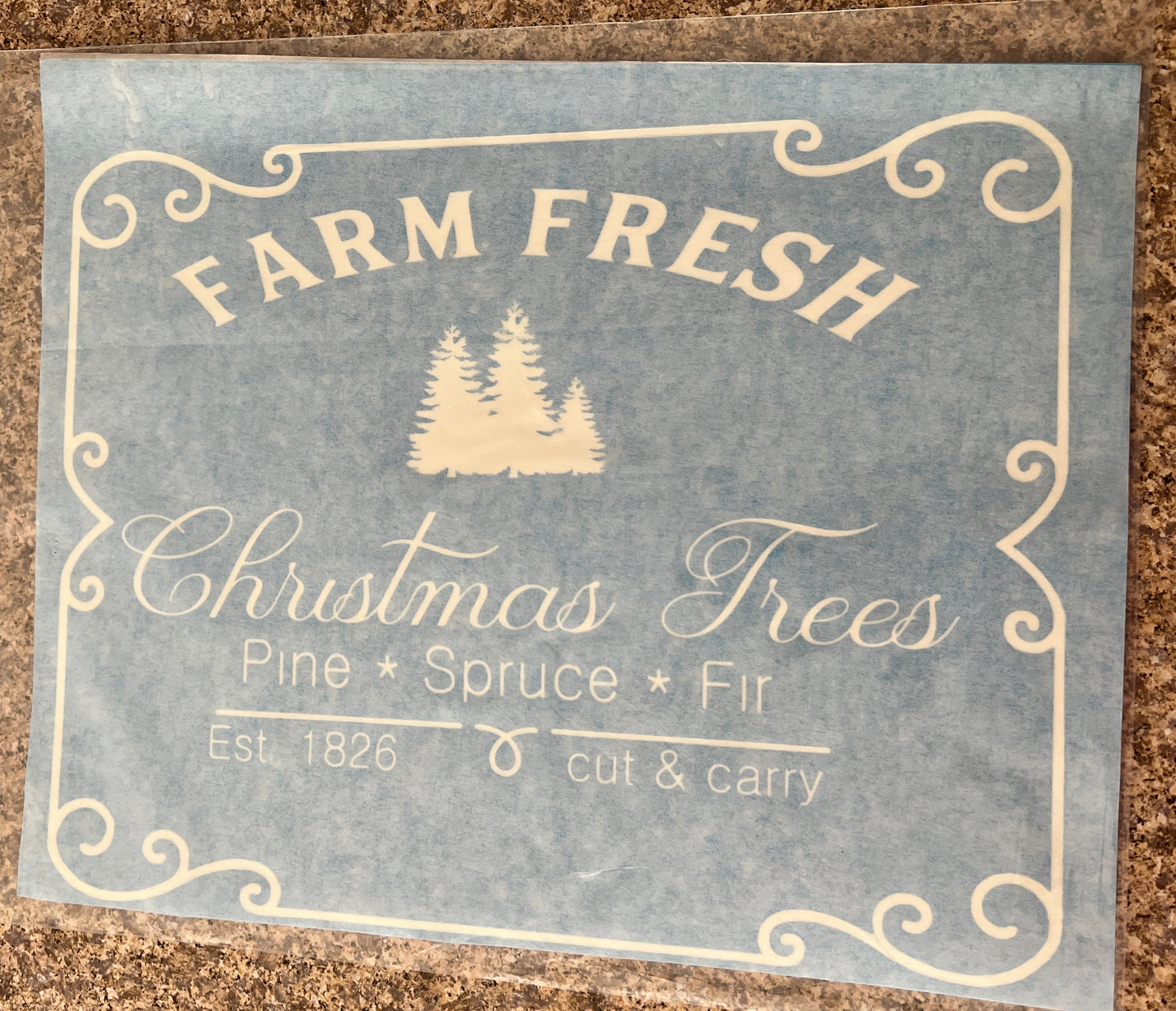 One-Time Use Stencils- 3 Options -Large (approx. 10.5" x 13") *Closeout Price*