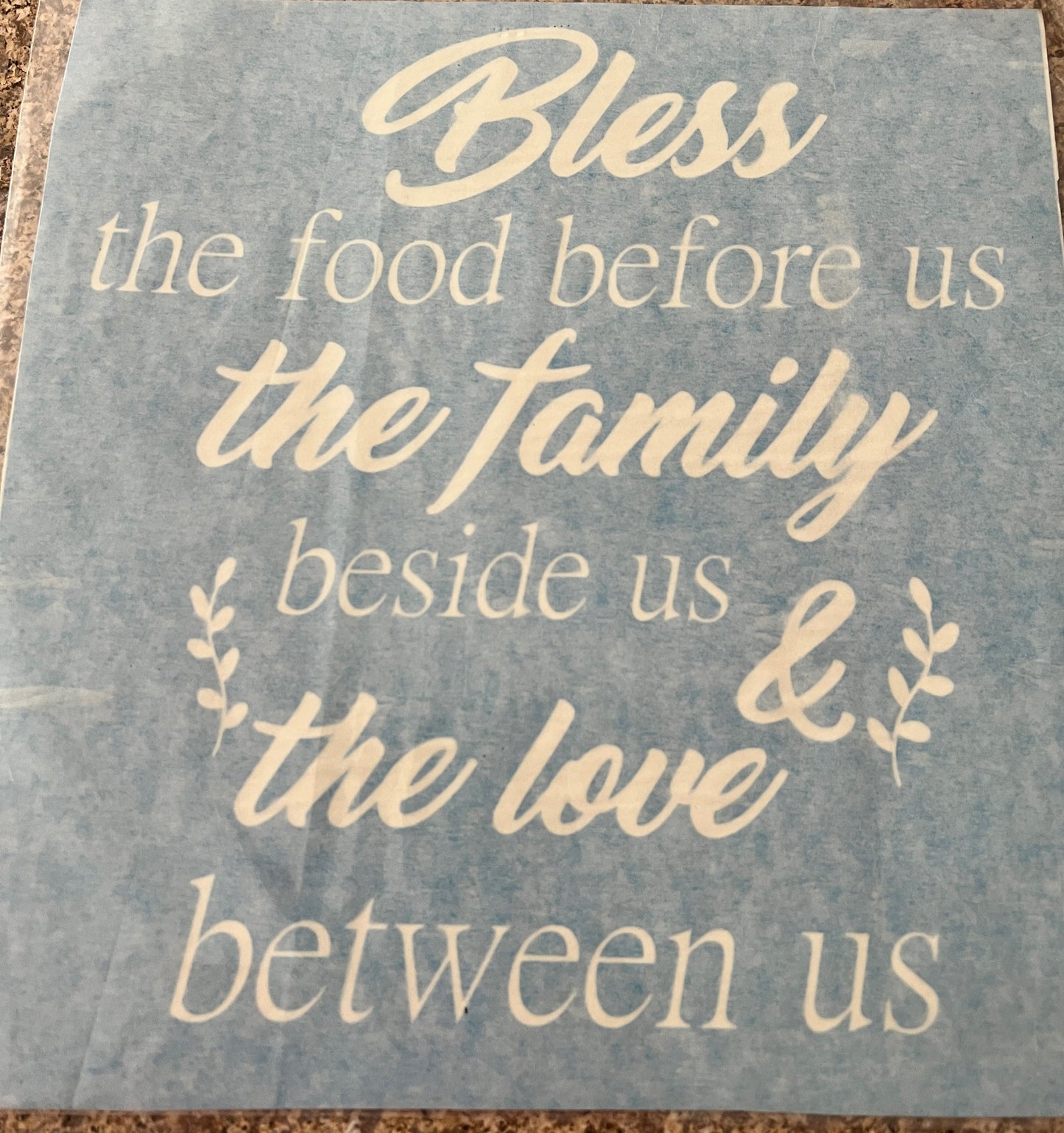 One-Time Use Stencil - Large (approx. 12" x 12")