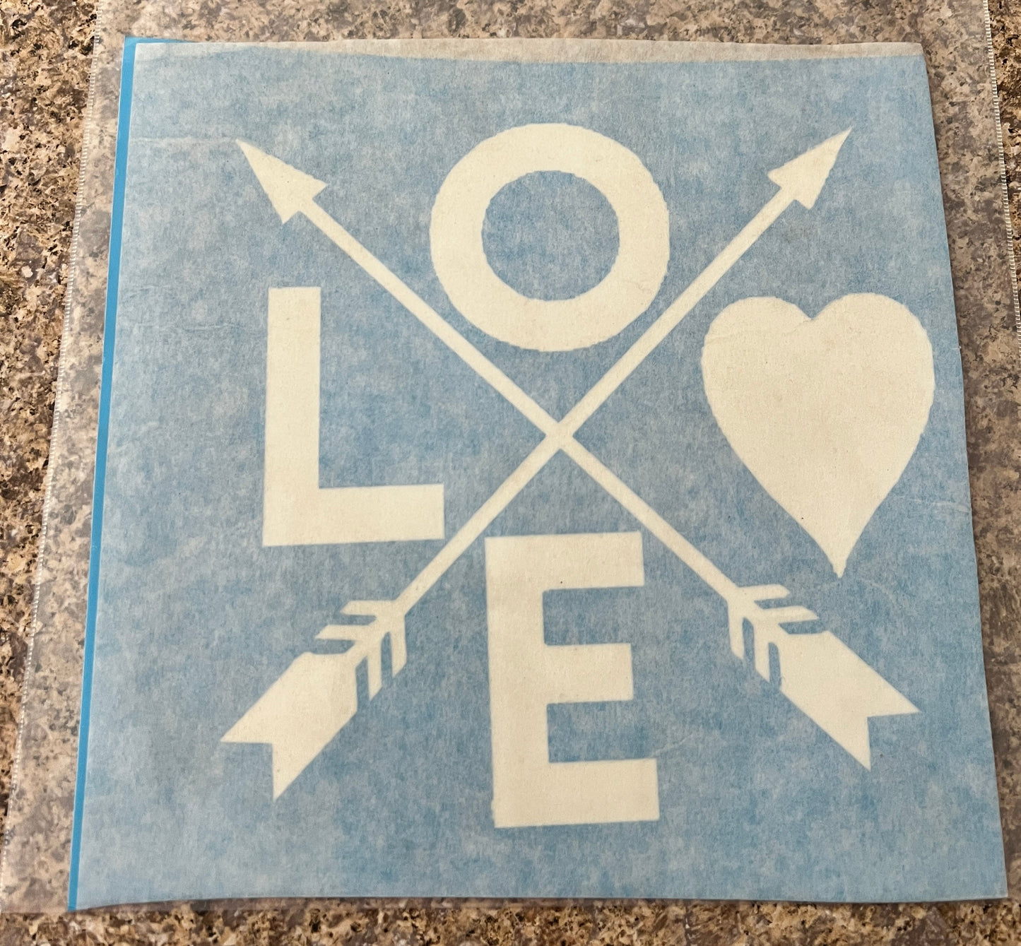 One-Time Use Stencil (Approx. 7" x 7")