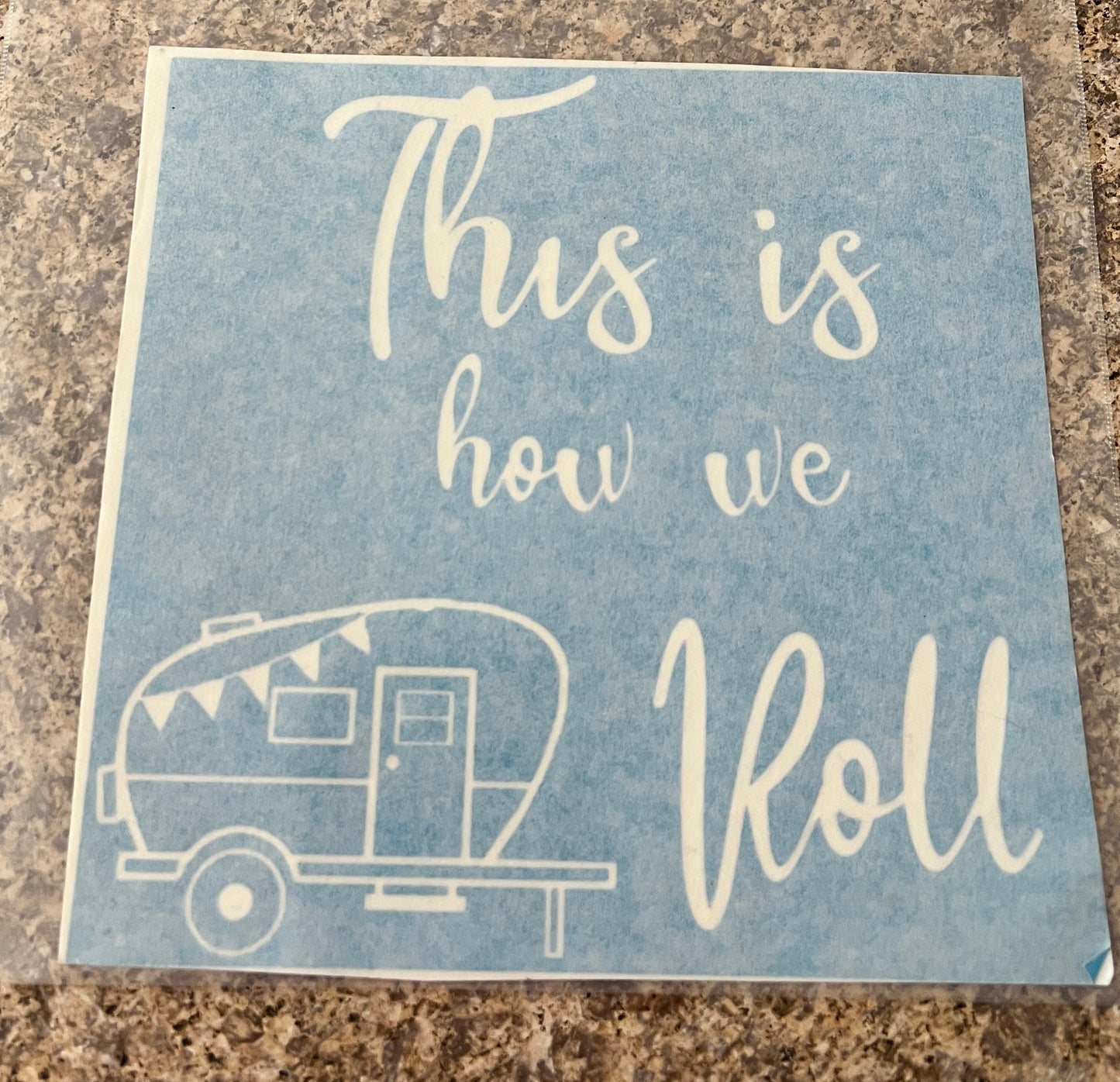 One-Time Use Stencil (Approx. 7" x 7")