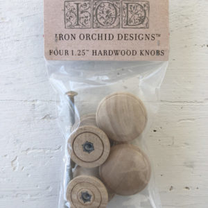 Iron Orchid Designs Wooden Knobs 1.25 - 4 pack *Limited Supply