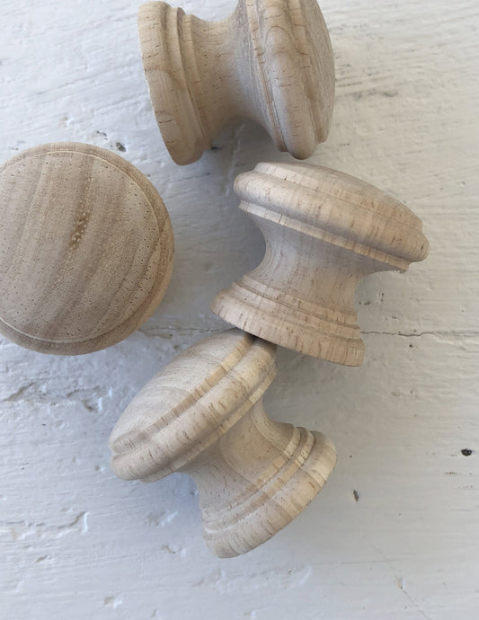 Iron Orchid Designs Wooden Knobs 1.5 size - 4 pack *Limited Supply