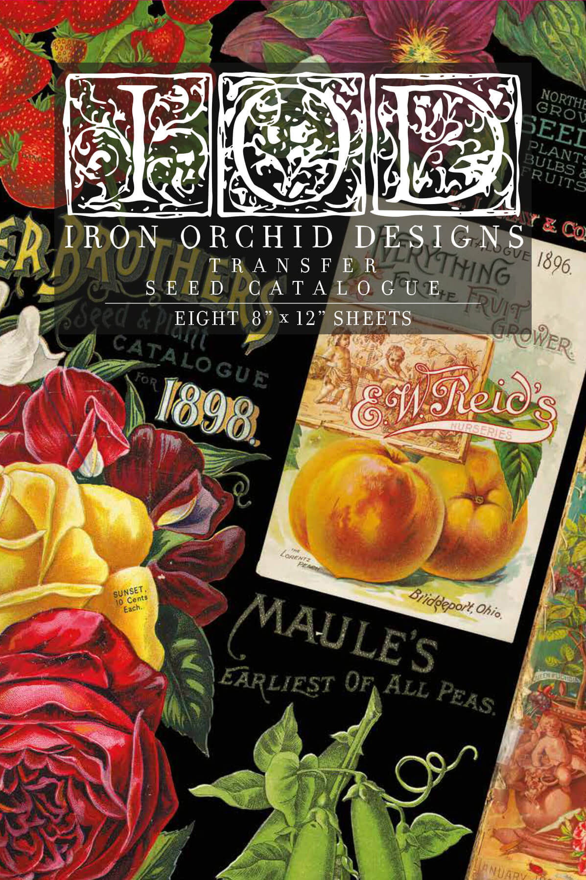 Iron Orchid Designs Seed Catalogue IOD 8" x 12" Transfer Pad