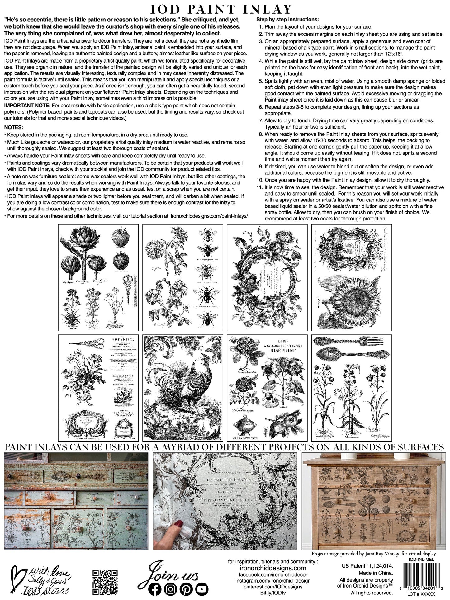 Iron Orchid Designs Melange Paint Inlay - 12×16 PAD