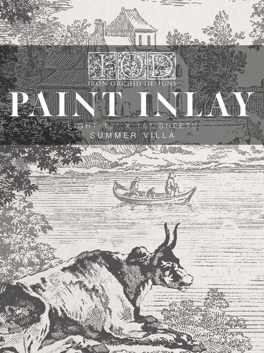 Iron Orchid Designs Summer Villa Paint Inlay 12" x 16" pad *Limited Supply*