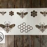Muddaritaville Stencil: Bees- M033B