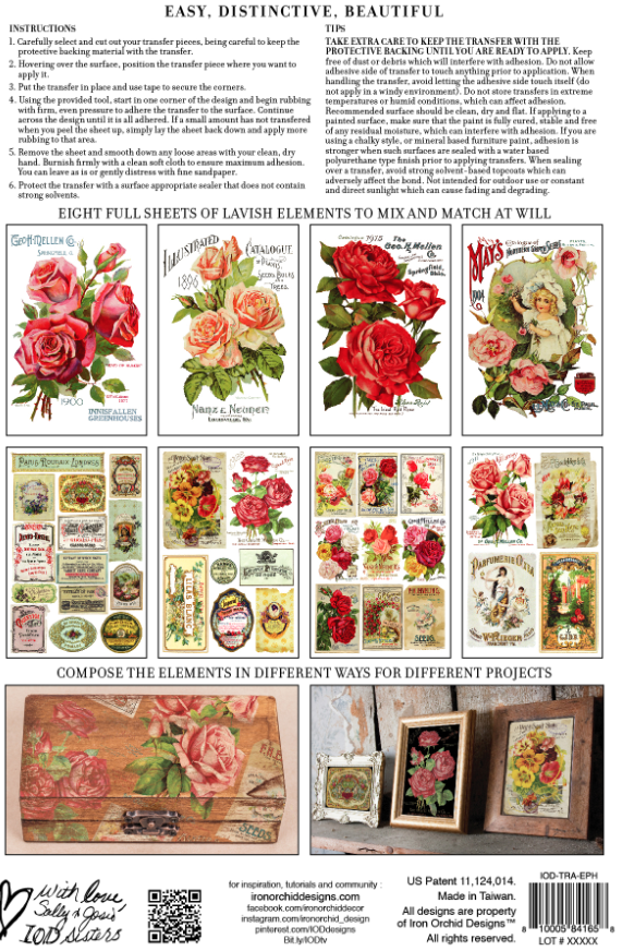 Iron Orchid Designs Ephemeral Melange 8" x 12" Transfer Pad