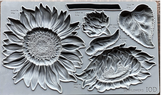 Iron Orchid Designs Sunflowers Mould