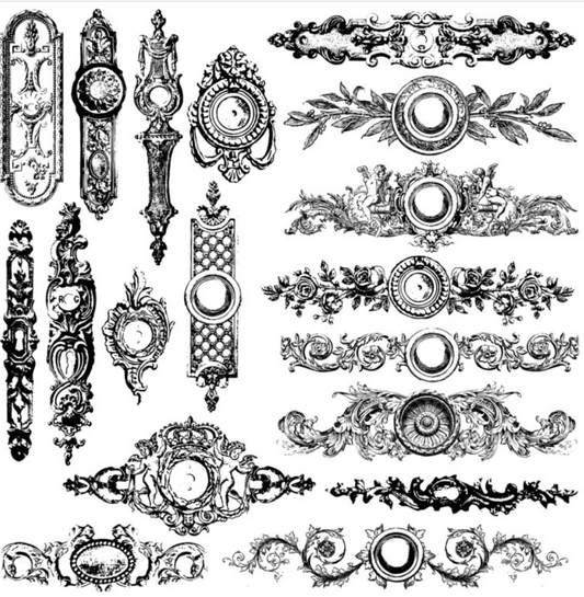 Iron Orchid Designs Backplates Stamp (Retired)
