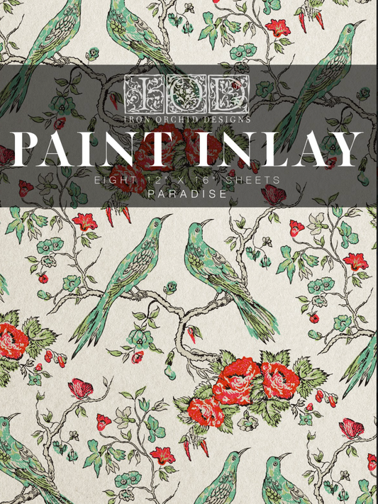 Iron Orchid Designs Paradise Paint Inlay 12" x 16" pad