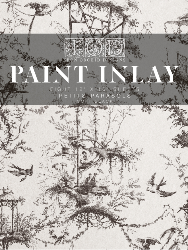Iron Orchid Designs Petits Parasols Paint Inlay 12" x 16" pad