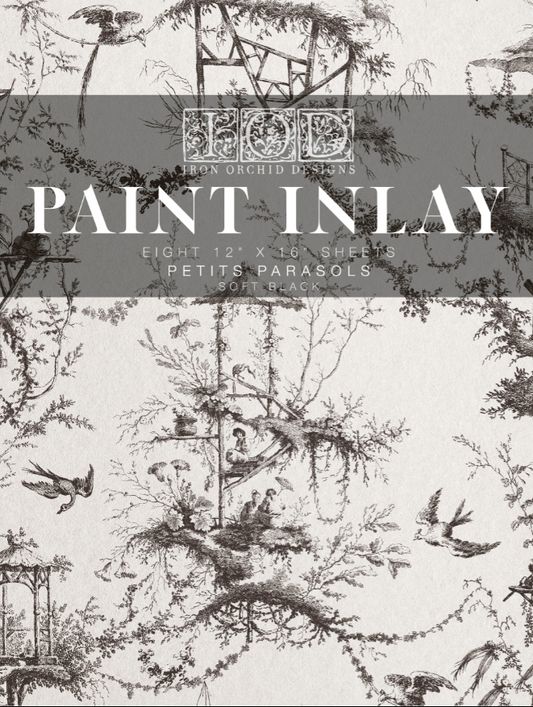 Iron Orchid Designs Petits Parasols Paint Inlay 12" x 16" pad
