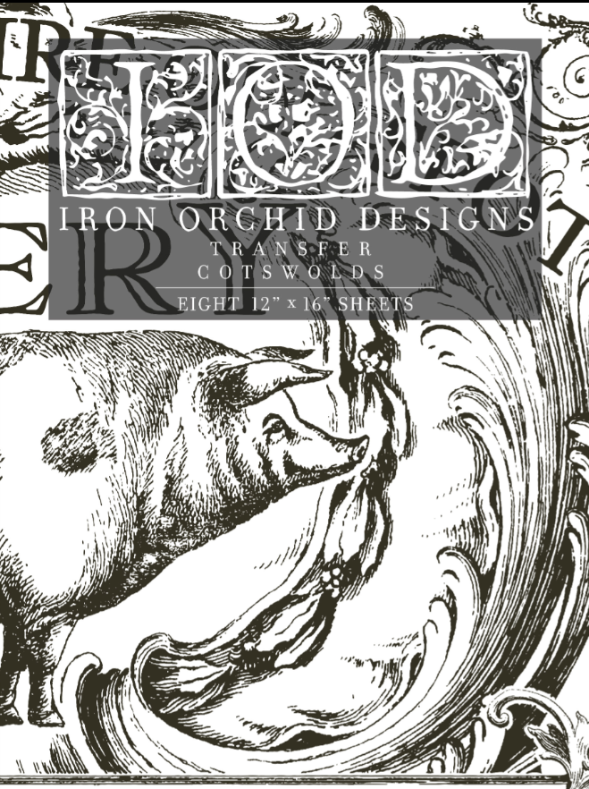 Iron Orchid Designs Cotswold IOD Transfer Pad (8 sheets)
