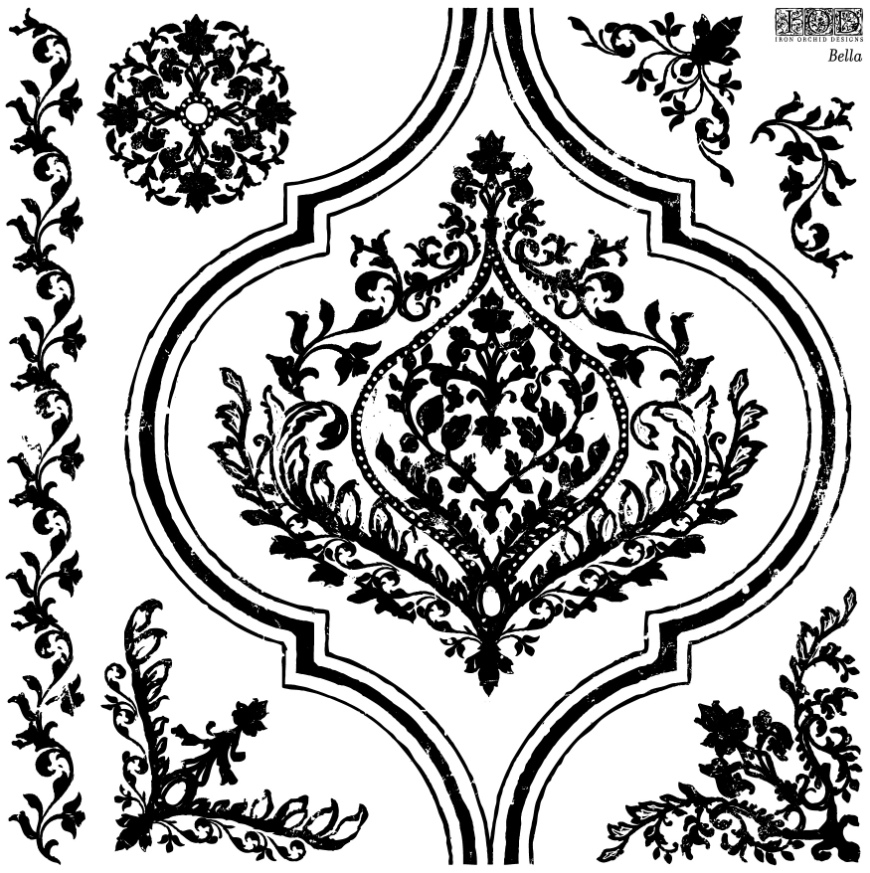 Iron Orchid Designs Bella Stamp (Retired)