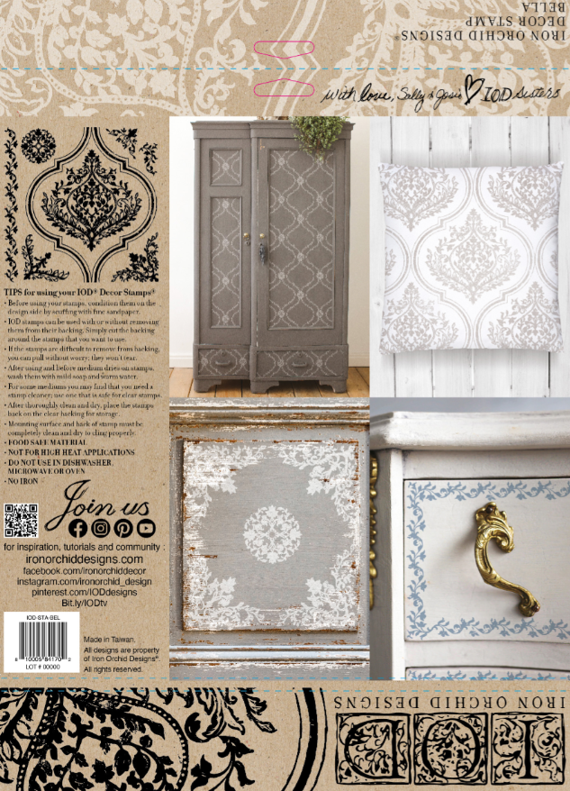 Iron Orchid Designs Bella Stamp (Retired)