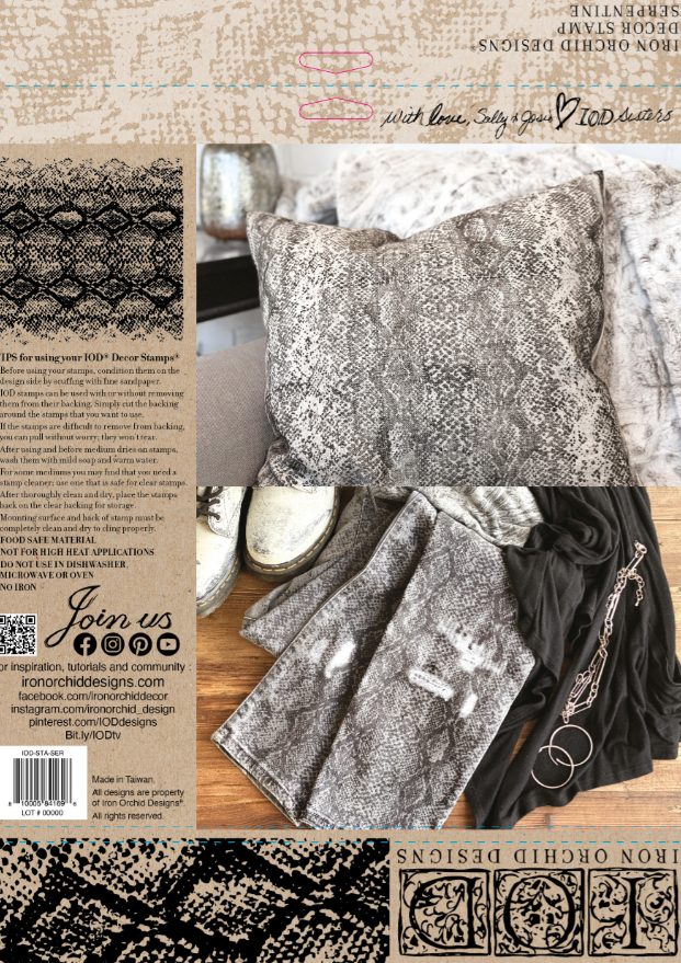 Iron Orchid Designs Serpentine Stamp (Retired)