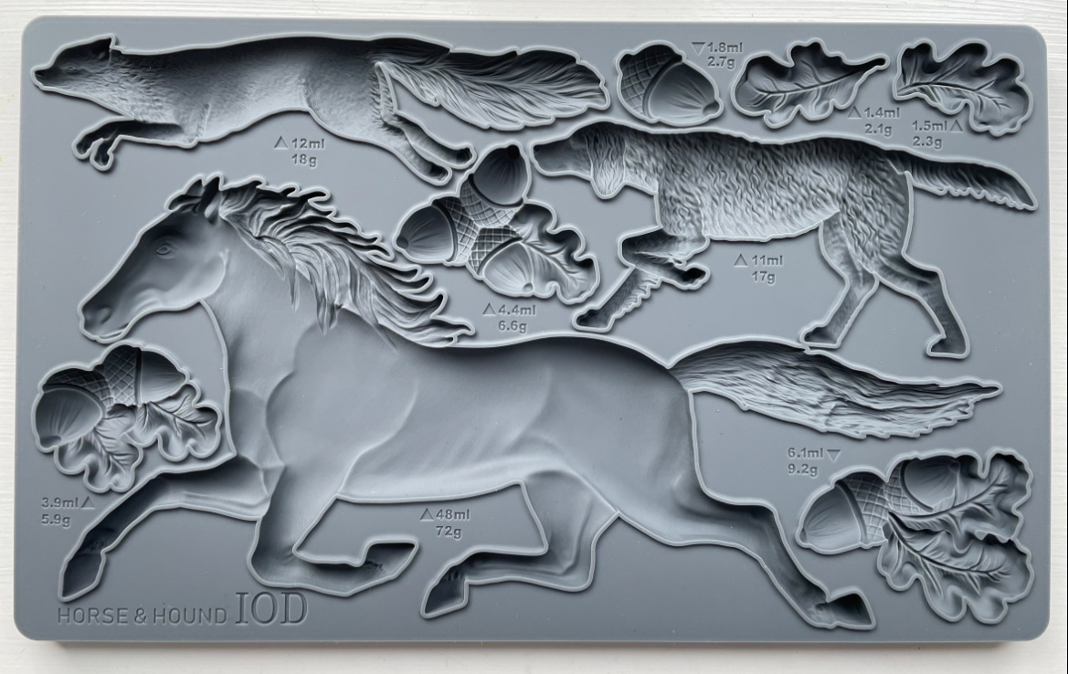 Iron Orchid Designs Horse & Hound Mould - Limited Supply *Retired Product