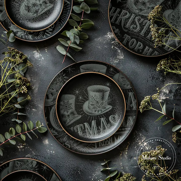 AMS - Christmas Top Hat- Mesh Stencil