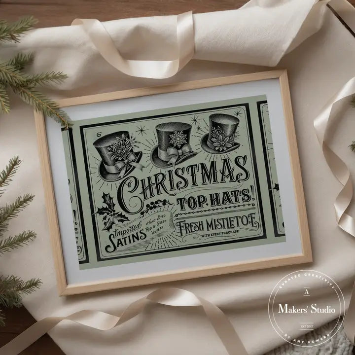 AMS - Christmas Top Hat- Mesh Stencil