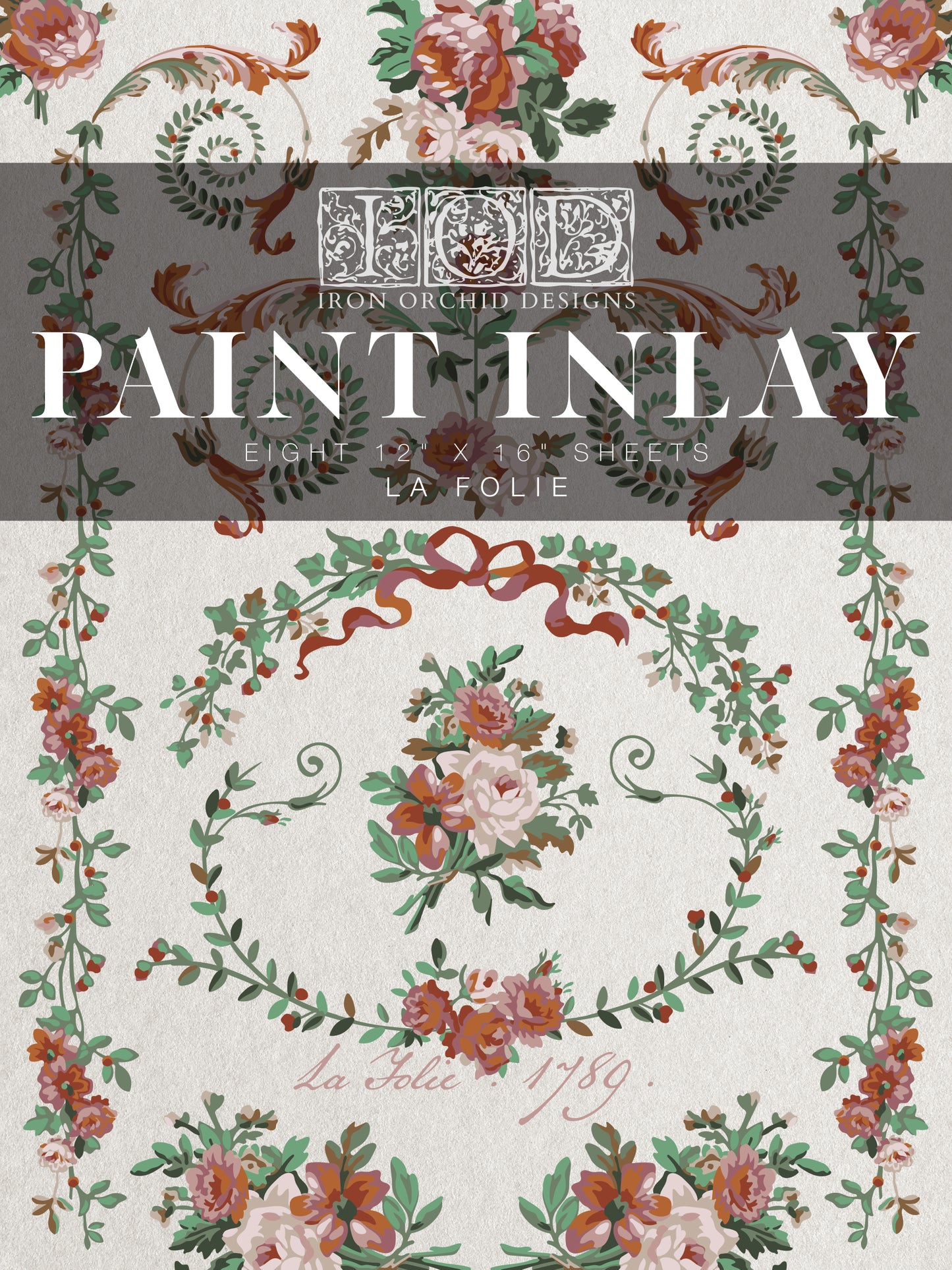 Iron Orchid Designs La Folie Paint Inlay *New