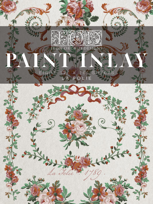 Iron Orchid Designs La Folie Paint Inlay *New